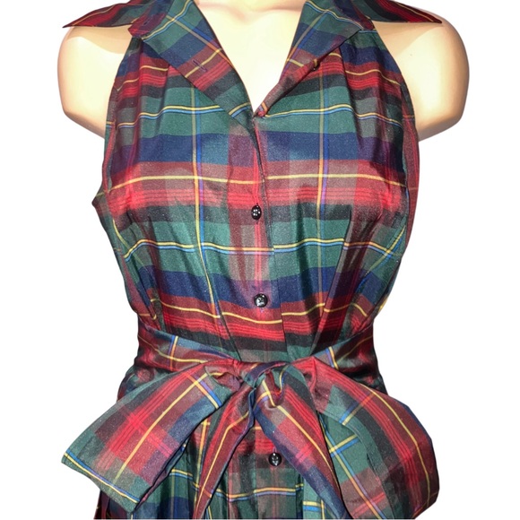American Living Plaid Dress - Red and Green - Picture 5 of 9